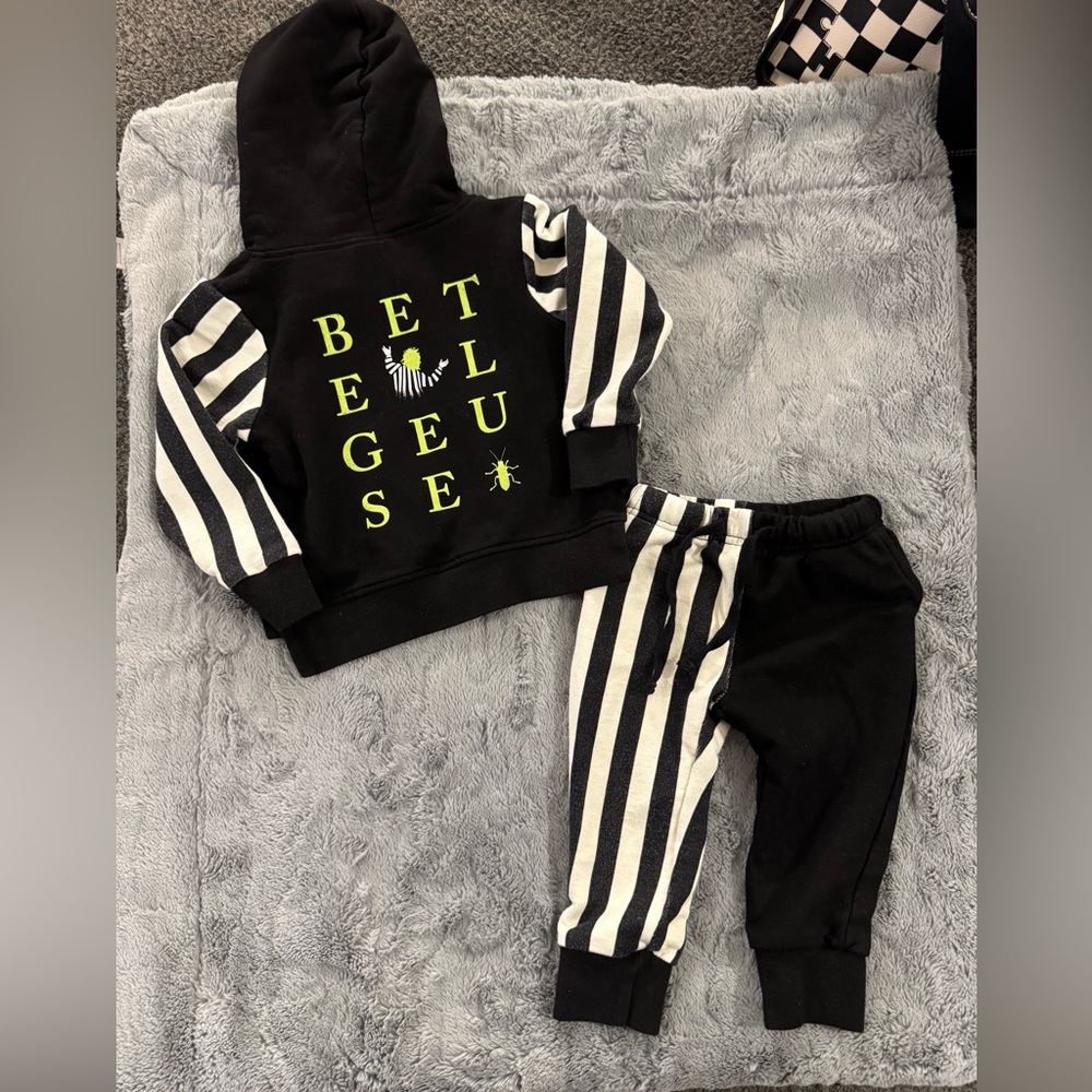 Bums and Roses Beetlejuice Jogger Set